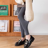 春秋9分中厚显瘦肉色灰色打底裤 肤色九分裤 袜打底袜防勾丝不连袜