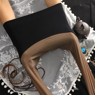 无缝裆黑透肤苹果臀光腿神器肉色打底裤 袜秋冬加绒裸感打底袜 连裤