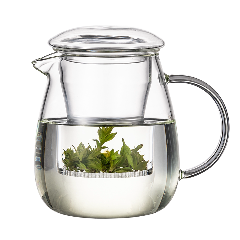 加厚玻璃泡茶壶耐高温可加热过滤红绿杯子家用功夫茶具带盖花茶壶