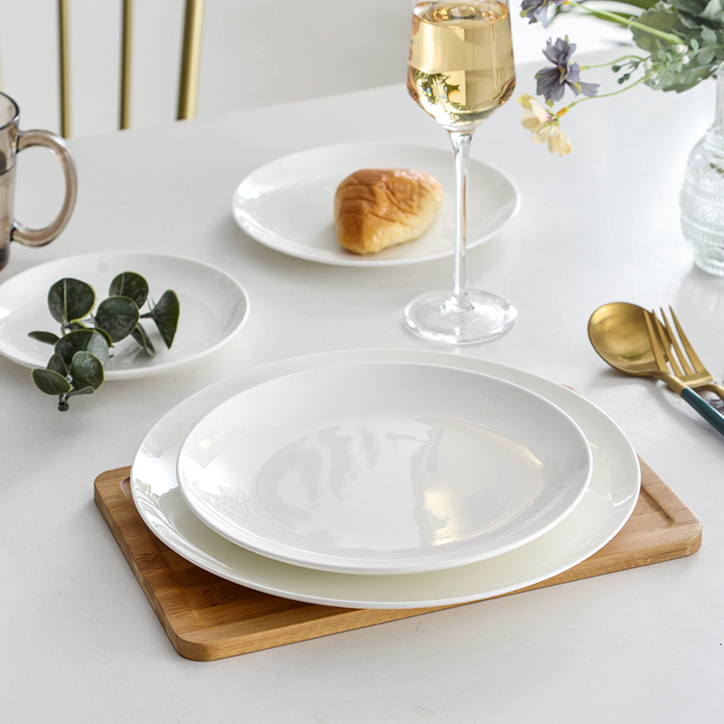 纯白碟子餐具2025新款饭盘