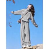 纯棉卫衣阔春秋 运动套装 冬学生减龄显瘦休闲女腿裤 宽松两件套韩版