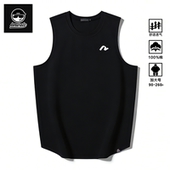 男装 宽松纯棉新款 圆领背心 大码 KERWATS可维特斯品牌n字母胸花夏季