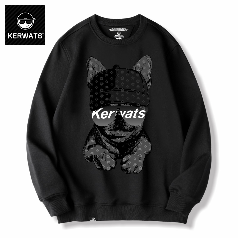 斗牛犬加肥加大大码卫衣打底衫