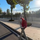 卫衣男女秋冬新款 美式 复古迷彩双帽拉链开衫 潮牌鲨鱼宽松休闲外套