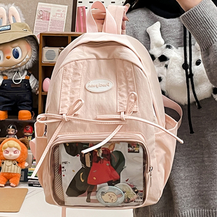日系软妹ins书包少女高颜值初中高中学生卡通可爱痛包外出小背包