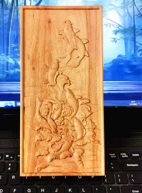 古典浮雕木板榆木壁挂木贴画