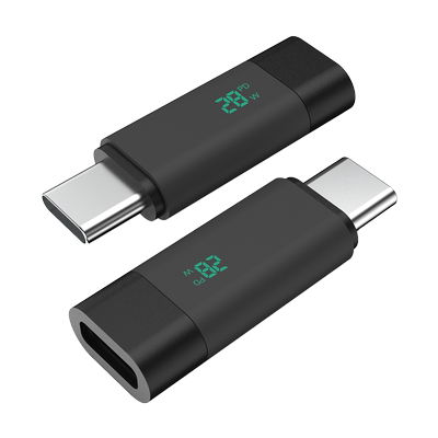 100W数显PD快充转接头Type-C接口