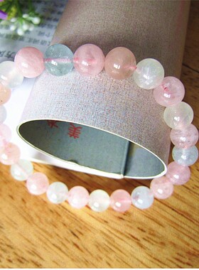 天然摩根石晶莹剔透手串特价包邮