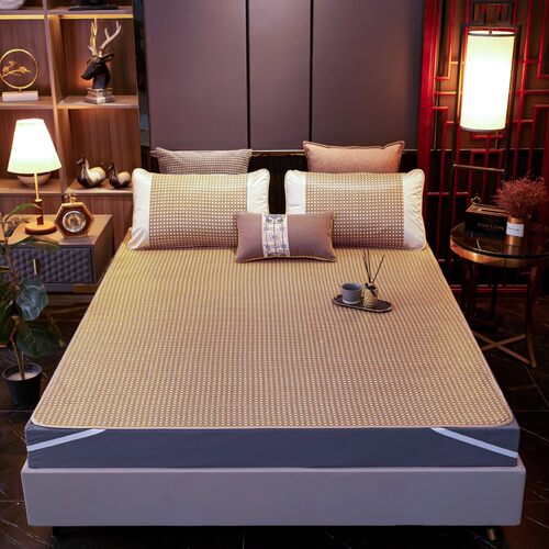 家用床席夏季冰丝藤凉席双面防滑