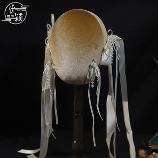 优颖新款高级感飘带蝴蝶结珍珠流苏发夹头饰套装新娘百搭发饰韩式