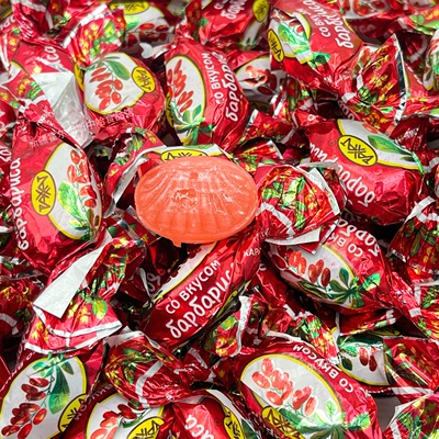 哈萨克斯坦进口拉哈特水果硬糖野山梅糖喜糖婚庆休闲零食霍尔果斯