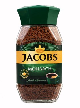 俄罗斯进口帝王咖啡JACOBS德国雅各布斯速溶纯苦黑咖啡冻干咖啡