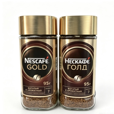 俄罗斯金牌GOLD雀巢大瓶小瓶经典醇品黑咖啡冻干速溶非瑞士