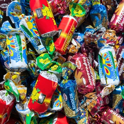 哈萨克斯坦巴彦丝路麦子糖休闲零食糖果婚庆霍尔果斯口岸