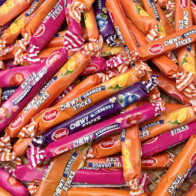 哈萨克斯坦Yakar混合水果味长条糖酸甜软糖奶糖年货喜糖进口糖