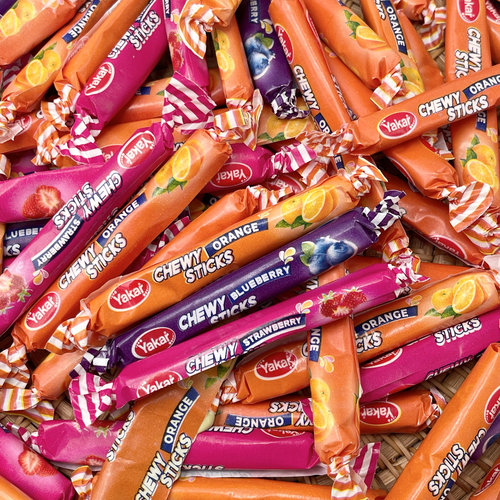 哈萨克斯坦Yakar混合水果味长条糖酸甜软糖奶糖年货喜糖进口糖