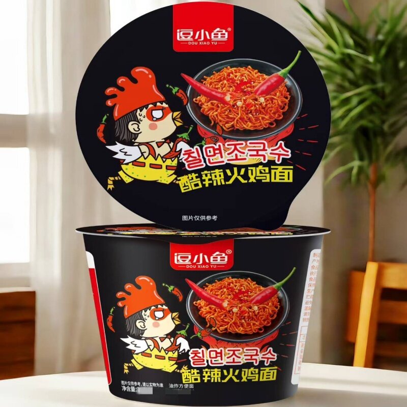 逗小鱼小杯面酷辣火鸡面韩式炸酱面鬼椒拌面蟹黄面兰州拉面方便面