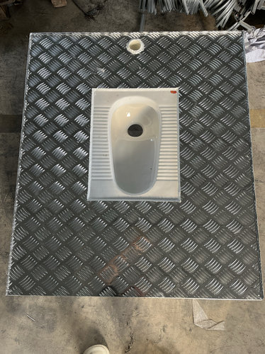 台式一体免挖坑蹲便器铝板一体蹲坑侧排蹲便器免砌台移动厕所底座