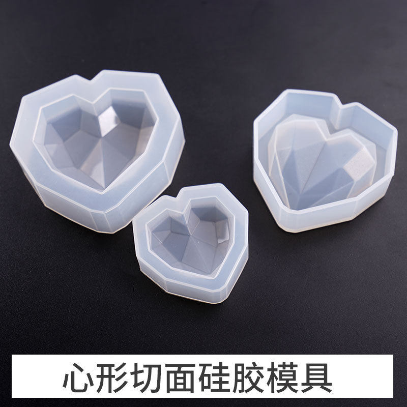 滴胶模具心形模具大中小心形切面