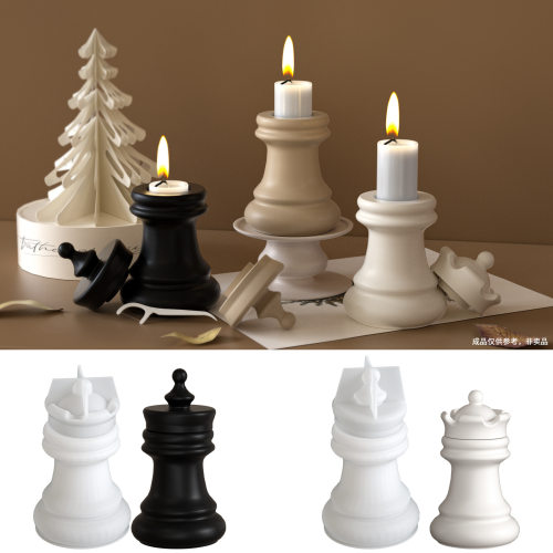 国际象棋收纳罐摆件滴胶模具diy