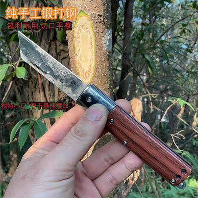 锰钢纯手工锻打钢嫁接刀园林工具