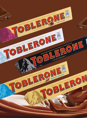 瑞士Toblerone三角巧克力牛奶巴旦木蜂蜜杏仁条装进口圣诞节礼物
