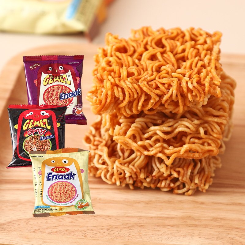 GEMEZ印尼进口enaak小鸡面干脆干吃方便面点心面解馋儿童生日零食