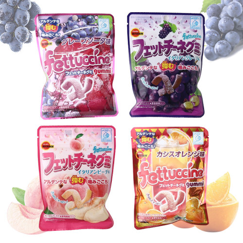 沈载伦款fettuccine超酸条形软糖果紫葡萄柠檬酸味儿童礼物零食