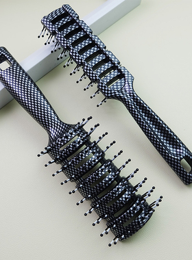 排骨梳子男士专用发廊发型师吹背头蓬松造型神器镂空质感卷发梳子