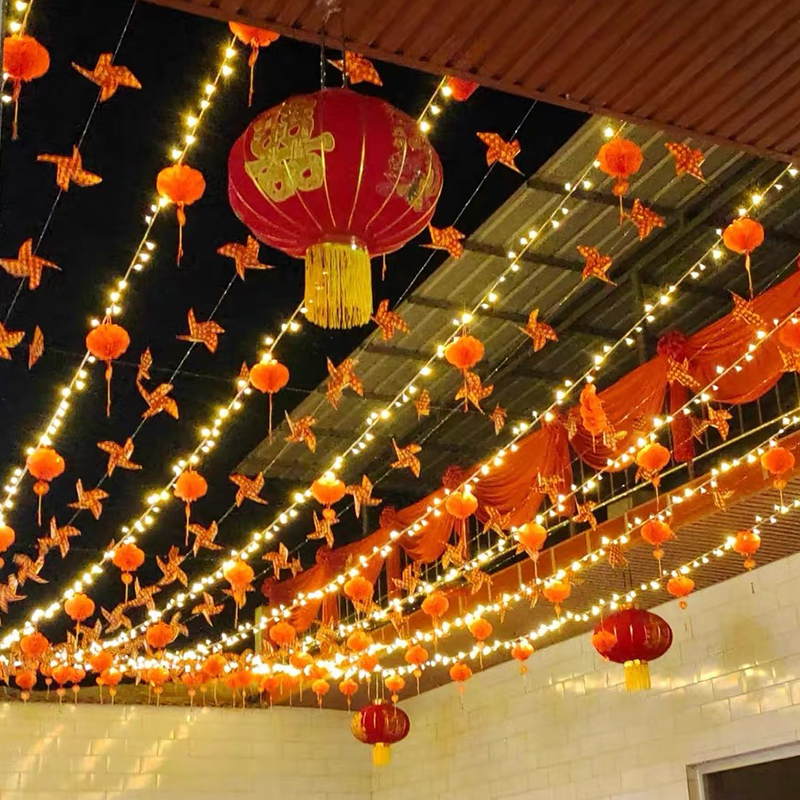 结婚院子庭院装饰彩灯