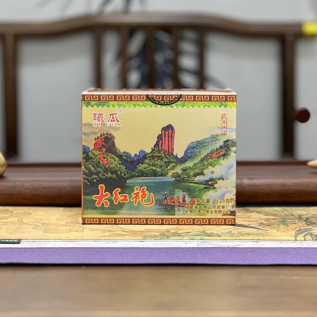 曦瓜撑船大红袍老茶125g
