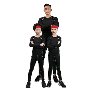 篮球服儿童紧身衣内衬健身训练服套装男童内搭运动球衣里面的打底