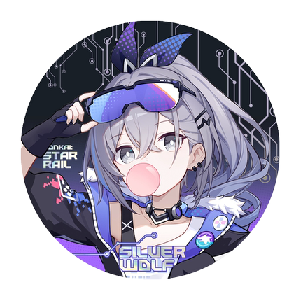 崩坏：星穹铁道 徽章 画师QuAn代理社团 银狼卡芙卡景元三月七