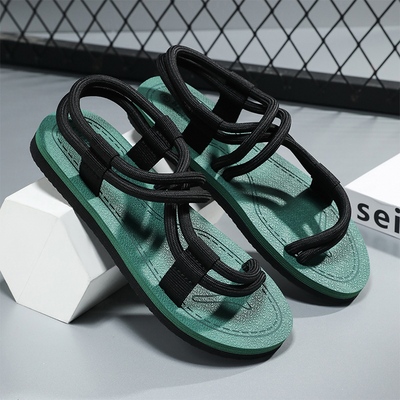 夏季新款凉拖露趾潮流风格防臭防滑防水速干时尚百搭透气沙滩户外