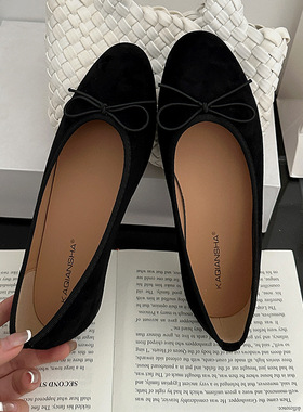 羊皮版日常通勤豆豆鞋2025年夏季新款温柔气质仙女风百搭圆头单鞋