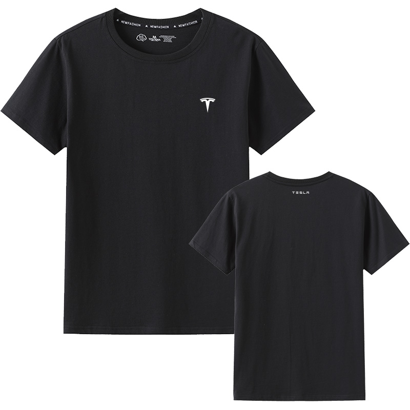 特斯拉短袖T恤男女同款夏季新款