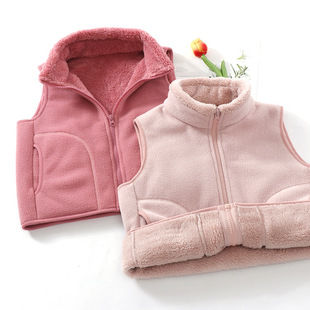 初中高中生校服内搭神器马甲加绒加厚摇粒绒保暖儿童秋冬2025马夹