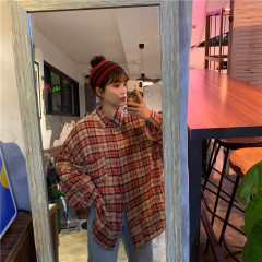 Real Price vintage Plaid pleated shirt