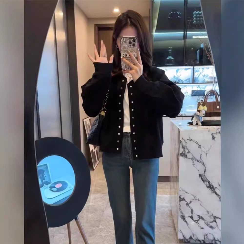 百搭棒球服外套女2024年秋季新款洋气显瘦卫衣开衫小个子精致短款