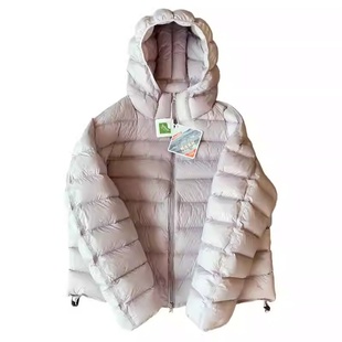 THEWOW安心绒90%白鸭绒 杜邦三防蓬松饱满廓形一体连帽排骨羽绒服