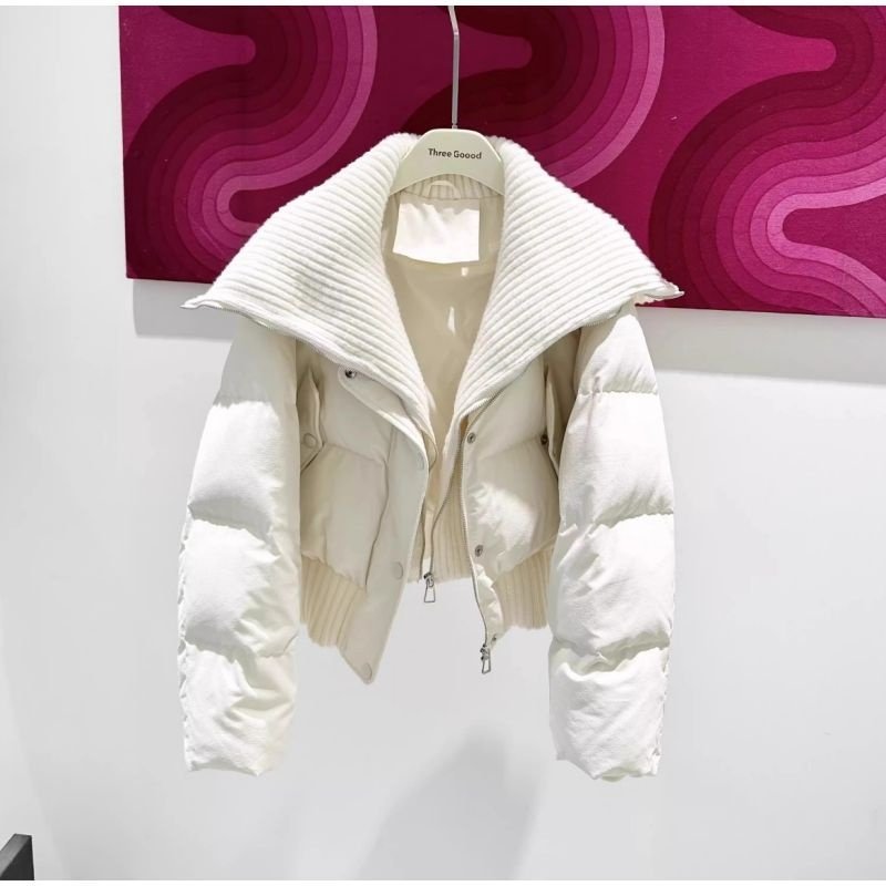 2026年新款棉服女短款高腰大翻领时尚感纯色百搭冬装保暖外套,女装/女士精品,棉衣/棉服,淘宝优惠券,粉丝福利购,淘宝优惠卷