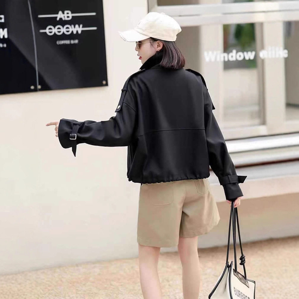 韩版短款风衣外套女2025秋季新款小个子感休闲百搭时尚外套潮