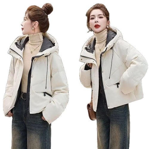 厂家直销黑色棉衣女冬25新小个子超好看羽绒棉服外套加厚保暖棉袄