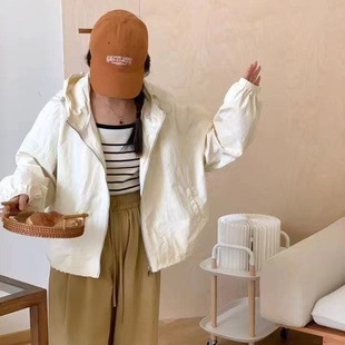 工装 连帽外套学院风开衫 外套显瘦 外套女宽松休闲韩版 2024年春款