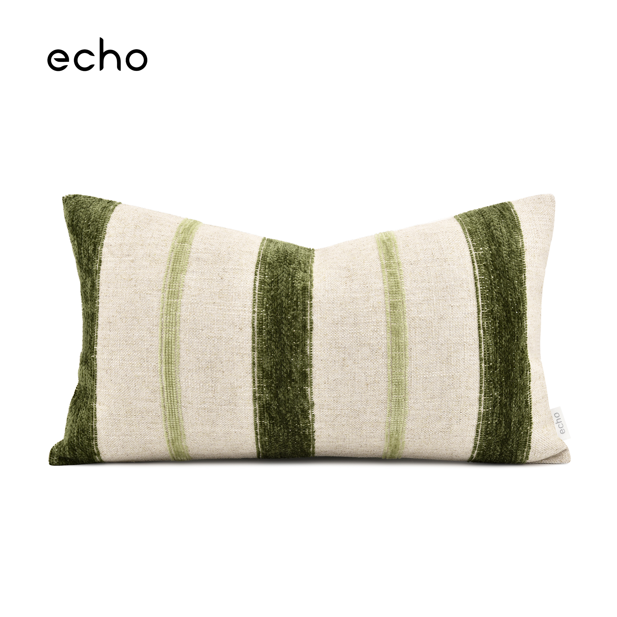 法式复古田园风绿色棉麻雪尼尔混纺侘寂风沙发客厅靠枕民宿靠垫套