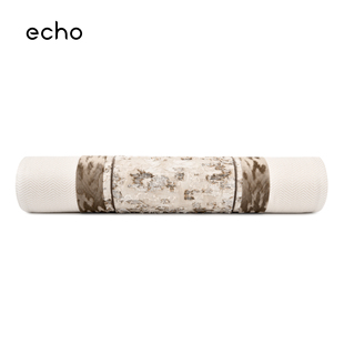 echo轻奢静奢老钱风贵气花纹民宿糖果枕样板间别墅米咖色圆筒枕