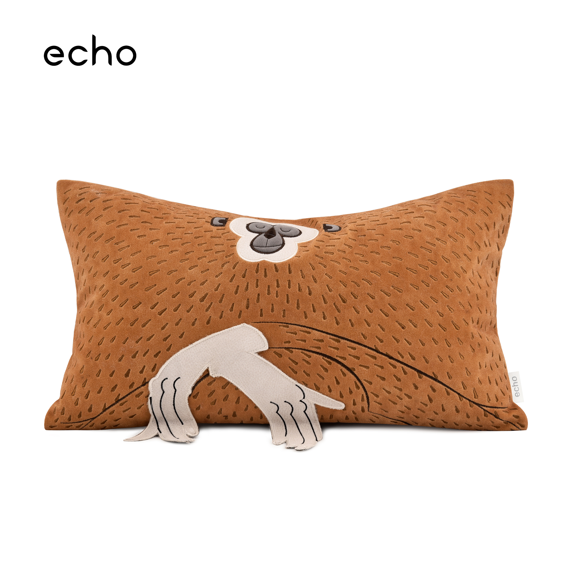 echo儿童房样板间Black Monkey Pillows橙猴子悟空森系装饰腰抱枕