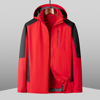 秋冬三合一冲锋衣男款2025新款特大码300斤胖子加厚保暖夹克外套