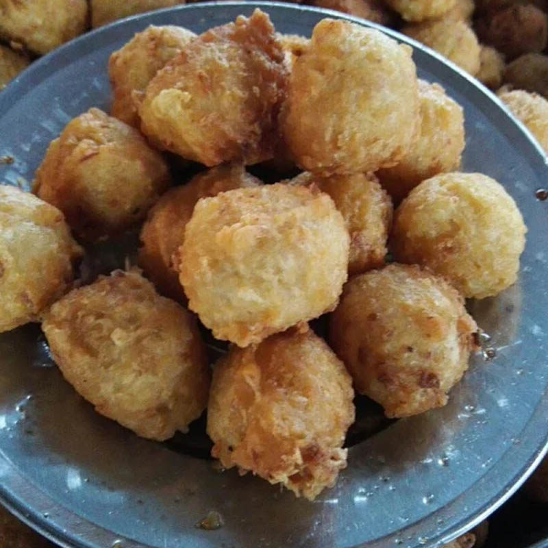 纯手工油炸萝卜圆子 素菜丸 农家纯黑猪肉丸子肉圆子1000g