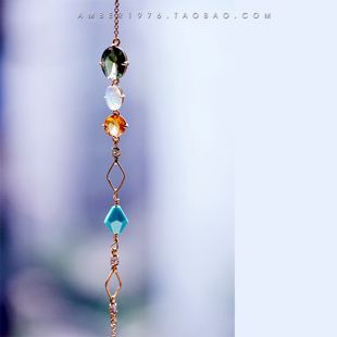 成人童话 No.30 星子┆外贸原单 水晶钻人造宝石镀金精巧手链